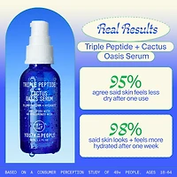 Sérum Oasis hydratant et raffermissant triple peptide avec acide hyaluronique