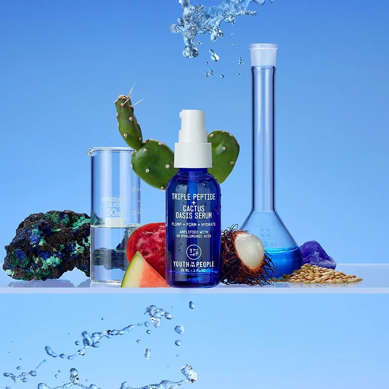 Sérum Oasis hydratant et raffermissant triple peptide avec acide hyaluronique