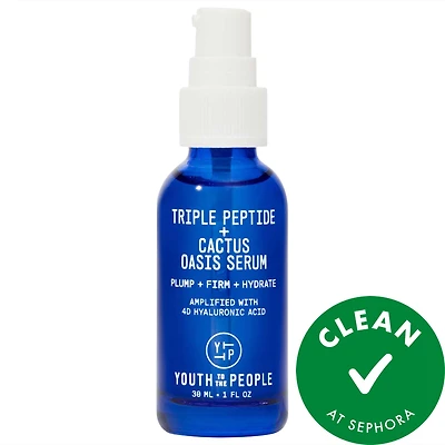 Triple Peptide Hydrating + Firming Oasis Serum with Hyaluronic Acid