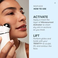TRINITY+ Microcurrent Facial Toning Device Starter Kit 