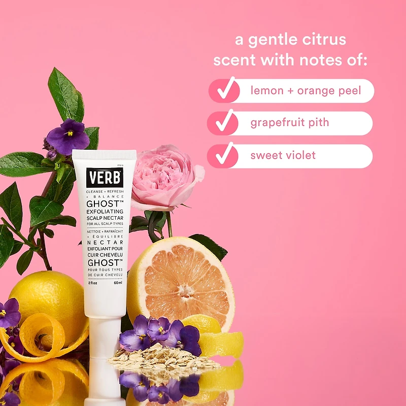 Sérum nectar exfoliant doux pour cuir chevelu Ghost avec AHA et BHA