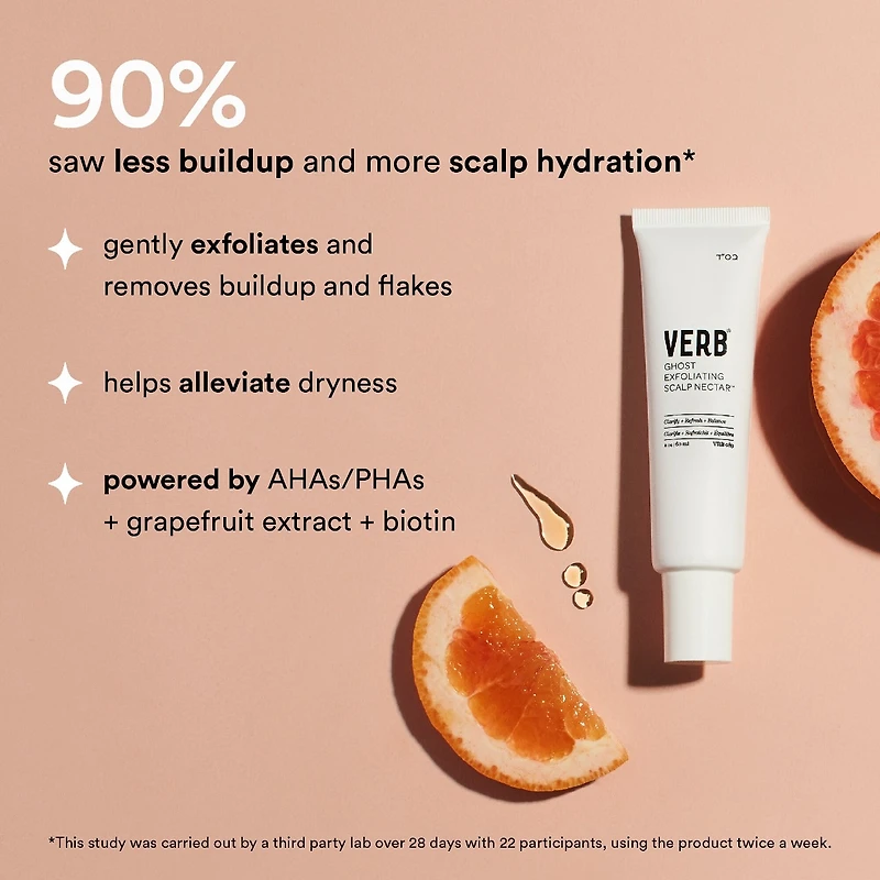 Sérum nectar exfoliant doux pour cuir chevelu Ghost avec AHA et BHA
