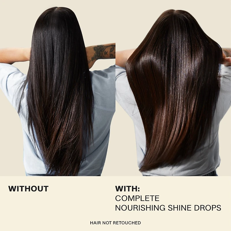 Gouttes brillance Huile nourrissante pour cheveux COMPLET