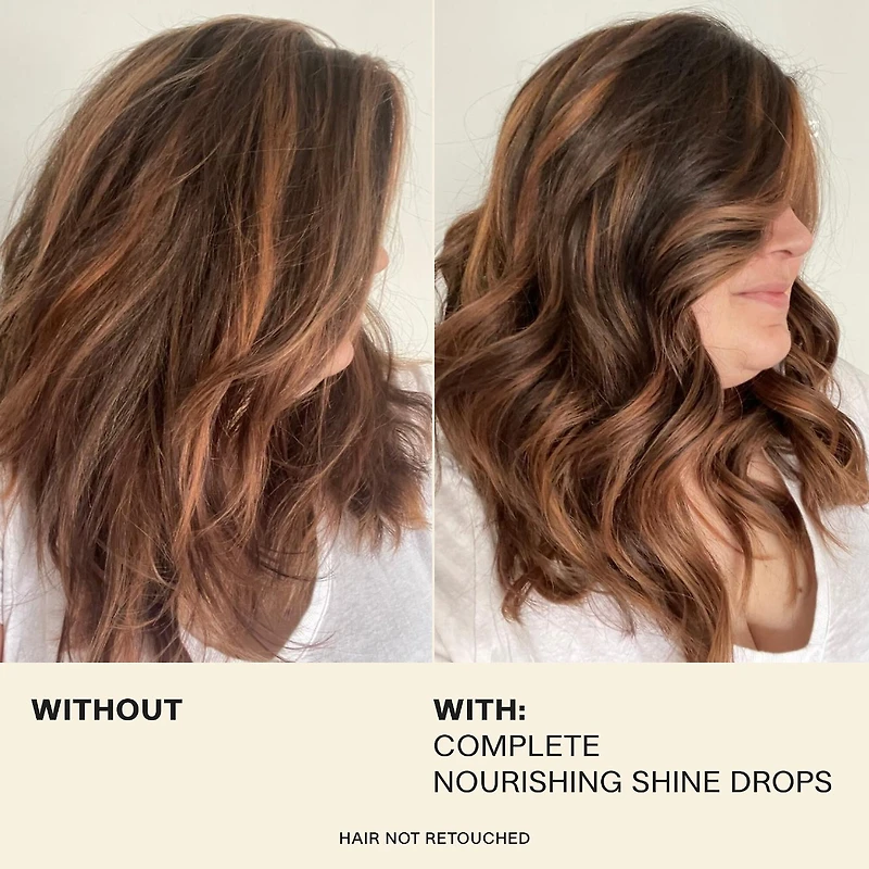 Gouttes brillance Huile nourrissante pour cheveux COMPLET