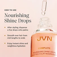 Gouttes brillance Huile nourrissante pour cheveux COMPLET