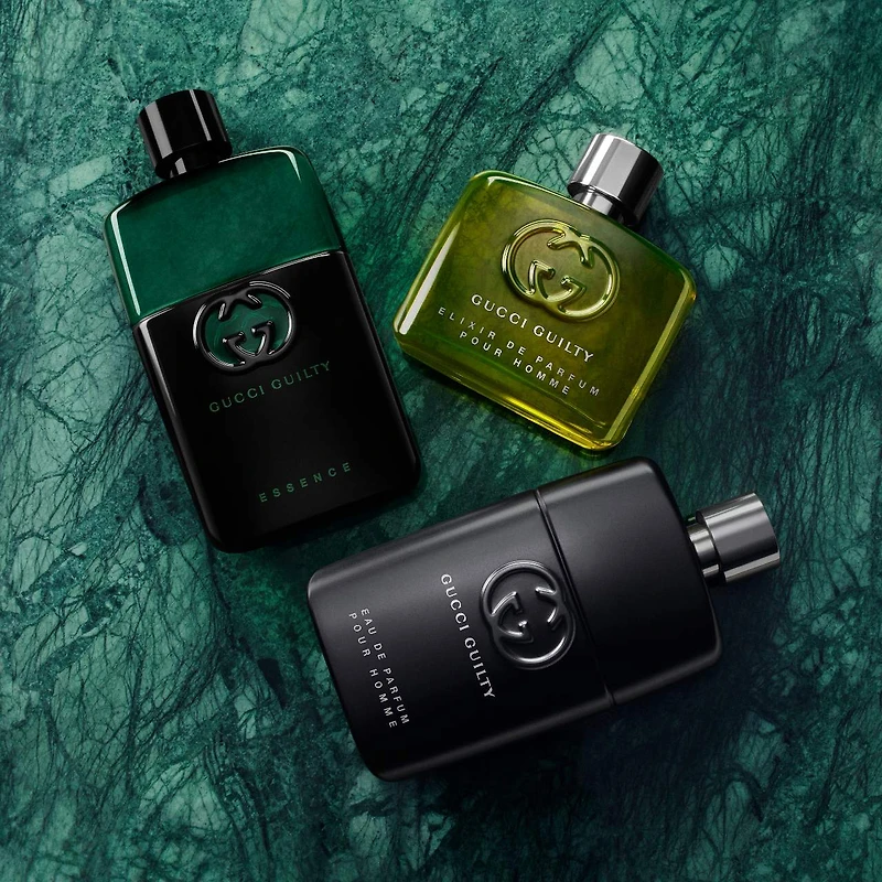 Parfum Guilty pour homme avec lavande, cistus et patchouli