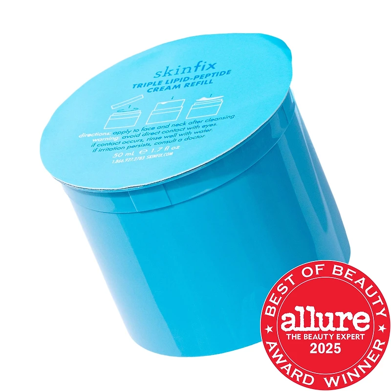 Skinfix Triple Lipid-Peptide Cream Refillable Barrier Moisturizer with Ceramides mL