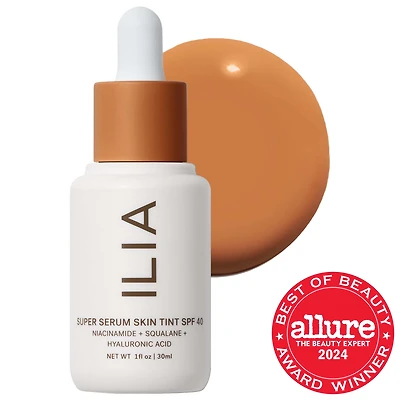 ILIA Super Serum Skin Tint SPF 40 - Hydrating Foundation 1 oz/ 30 mL