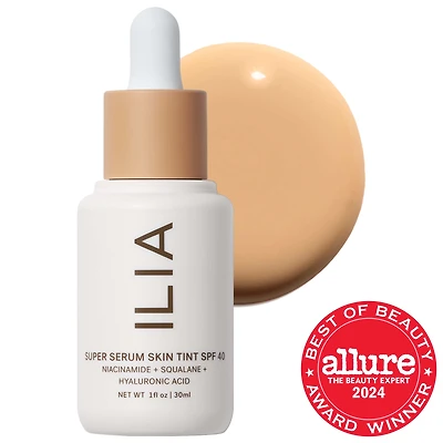 ILIA Super Serum Skin Tint SPF 40 - Hydrating Foundation 1 oz/ 30 mL