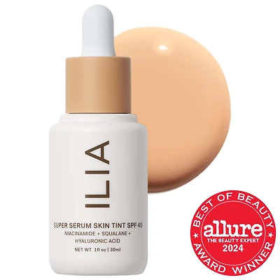 ILIA Super Serum Skin Tint SPF 40 - Hydrating Foundation 1 oz/ 30 mL