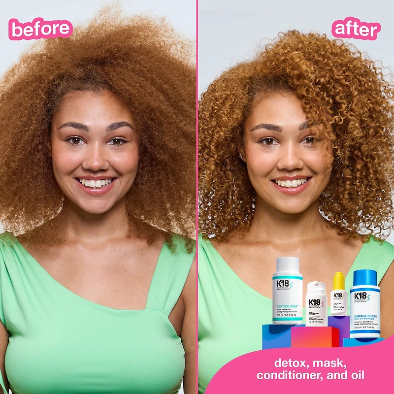 Minimasque capillaire sans rinçage à réparation moléculaire