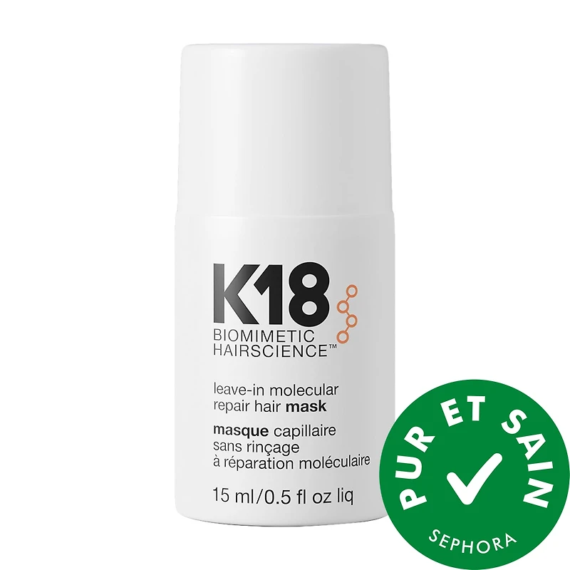 Minimasque capillaire sans rinçage à réparation moléculaire
