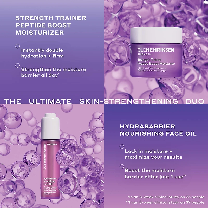 Hydratant protecteur pour la peau Strength Trainer avec peptides et niacinamide