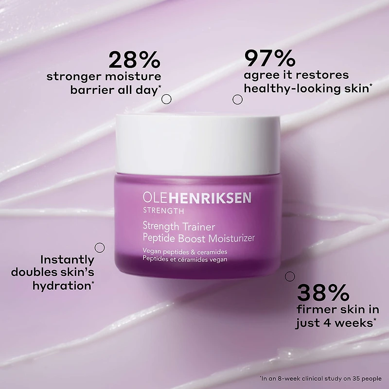 Hydratant protecteur pour la peau Strength Trainer avec peptides et niacinamide