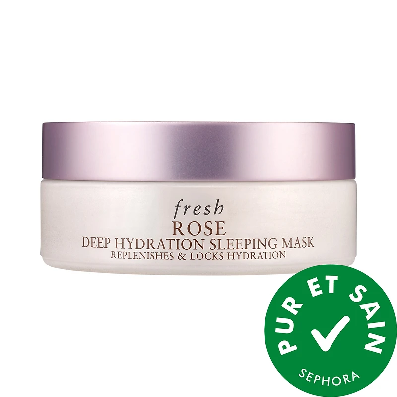 Masque de nuit hydratant en profondeur à la rose