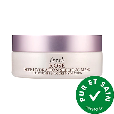Masque de nuit hydratant en profondeur à la rose