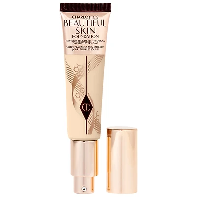Charlotte Tilbury Beautiful Skin Medium Coverage Liquid Foundation with Hyaluronic Acid 1 oz/ 30 ml