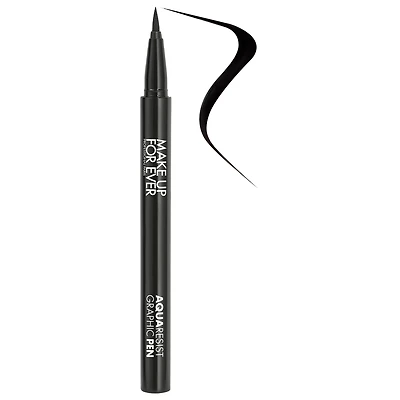 MAKE UP FOR EVER Aqua Resist Graphic Pen 24HR Waterproof Intense Eyeliner 1 Intense black 0.01 oz / 0.52 ml