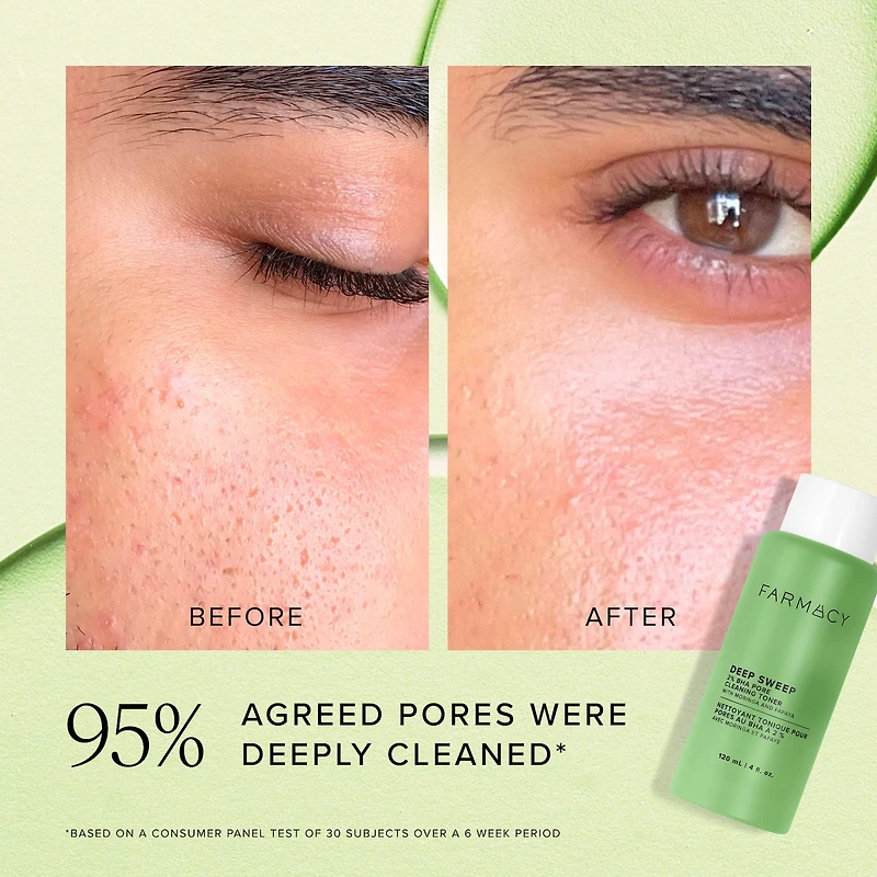 Lotion tonique purifiant les pores 2 % BHA Deep Sweep avec moringa + papaye
