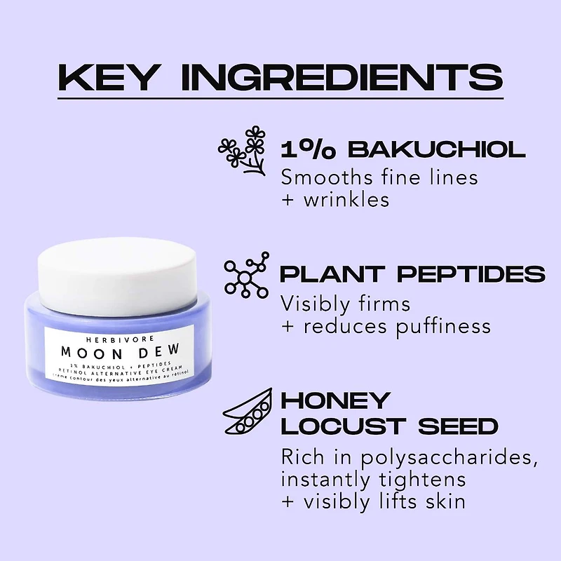 Moon Dew 1% Bakuchiol + Peptides Retinol Alternative Eye Cream