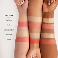 Duo fard à joues et illuminateur Silk Glow