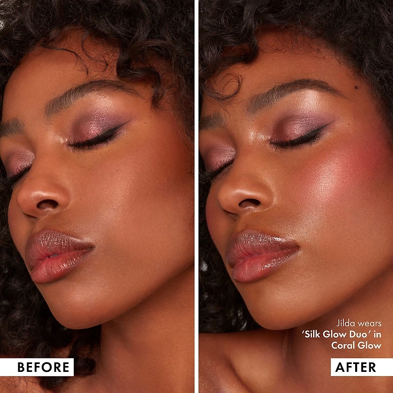 Duo fard à joues et illuminateur Silk Glow