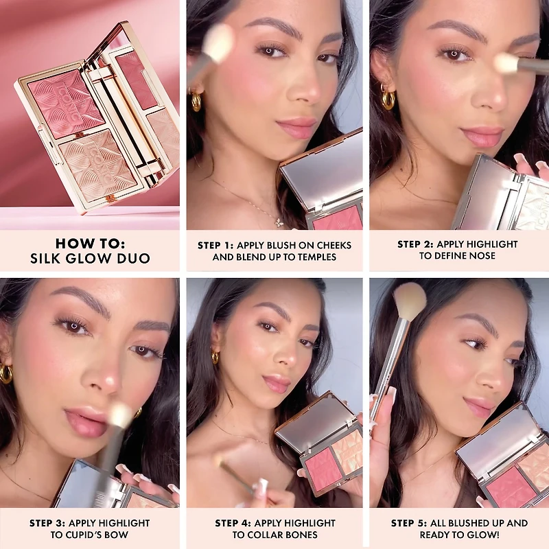 Duo fard à joues et illuminateur Silk Glow
