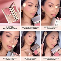 Duo fard à joues et illuminateur Silk Glow