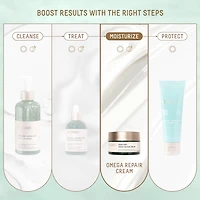 Hydratant en profondeur et réparateur avec oméga, céramides acide hyaluronique + squalane