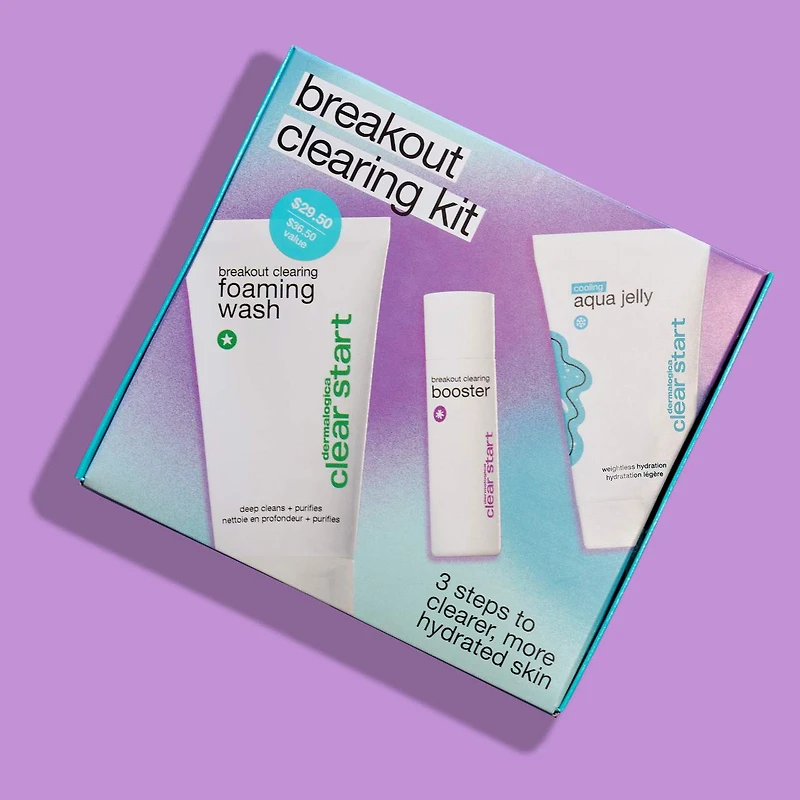 Trousse de nettoyants début d’éruptions cutanées Clear