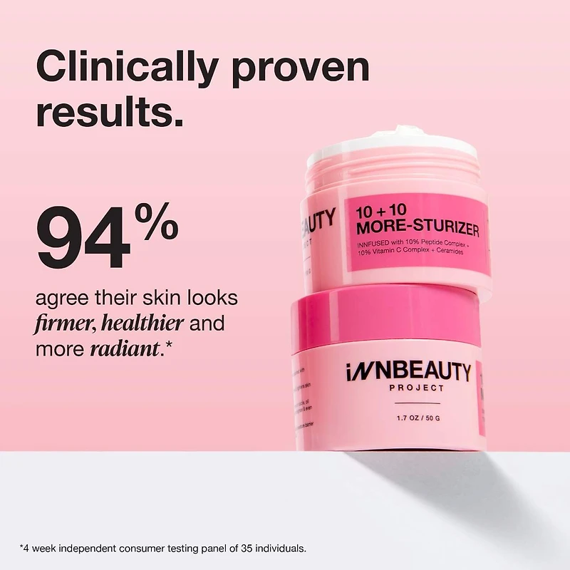 Hydratant 10 + 10 avec vitamine C à 10 % et complexe de peptides à 10 %