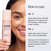 Hydratant 10 + 10 avec vitamine C à 10 % et complexe de peptides à 10 %