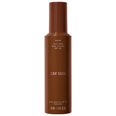 Isle Glow Body Lotion Sunscreen SPF 45 with Sea Moss and Cocoa Seed Butter