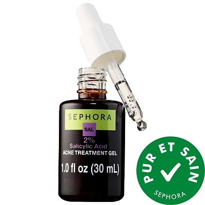 Soin en gel pour peau acnéique à 2 % d’acide salicylique