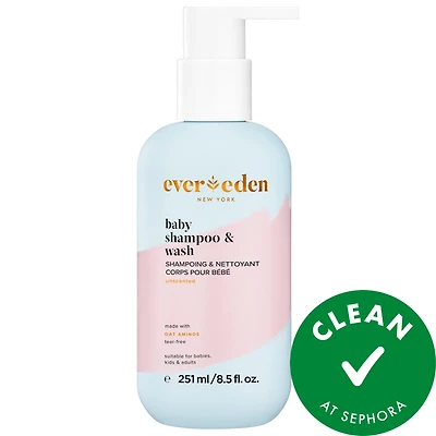 Evereden Baby Shampoo and Hydrating Body Wash 8.5 oz/ 251 mL