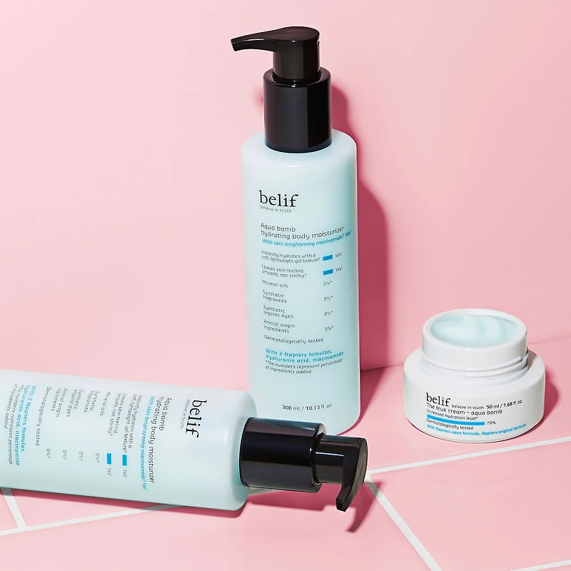 Aqua Bomb Hydrating Body Moisturizer with Niacinamide and Hyaluronic Acid
