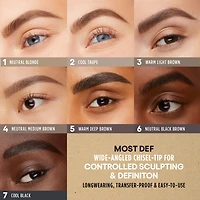 Most Def Clean Instant Definition Sculpting Eyebrow Pencil