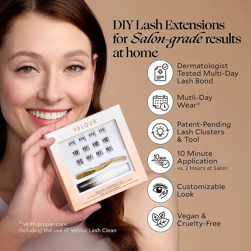 Trousse de faux cils en grappes Velour-Xtensions™