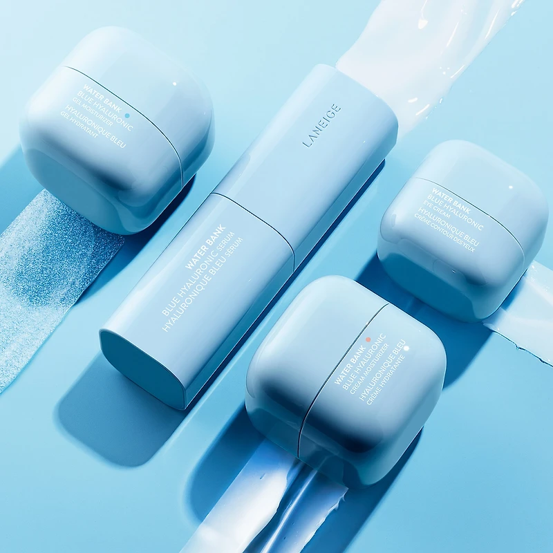 Crème crème contour des yeux avec acide hyaluronique Water Bank Blue