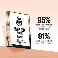 Peace Out Salicylic Acid Acne Healing Dots Mega Value Pack + Free Travel Bag