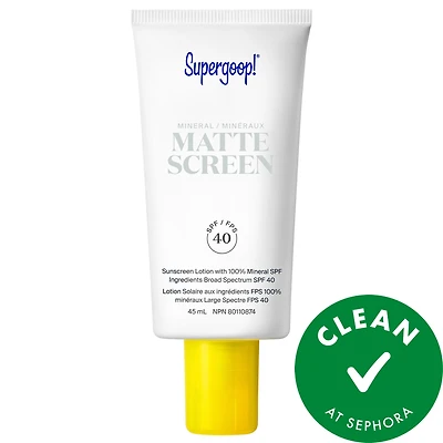 Supergoop! Mineral Mattescreen SPF 40 Mineral Sunscreen 1.5 oz / 45 mL