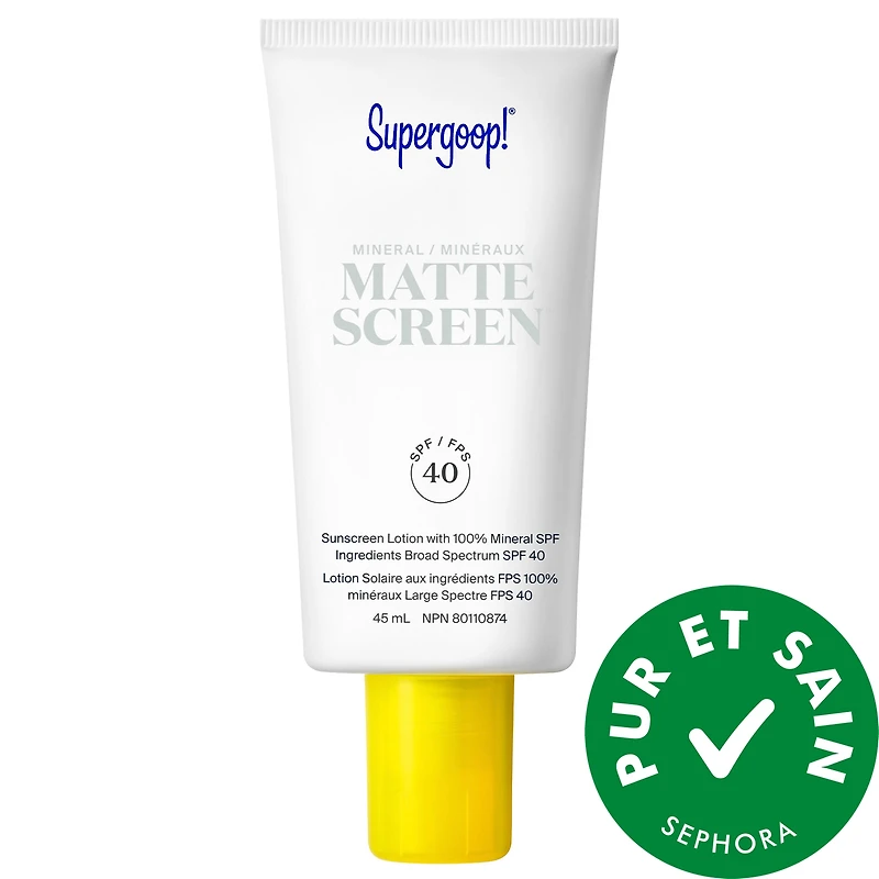 Écran solaire minéral Minéraux Mattescreen avec FPS 40