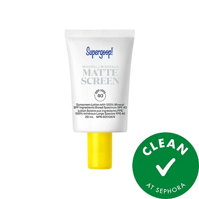 Supergoop! Mini Mineral Mattescreen Sunscreen SPF 40.67 oz / 20 mL