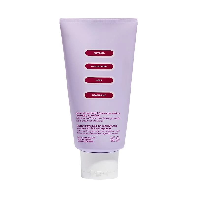 Sérum exfoliant pour le corps avec rétinol et AHA Slather
