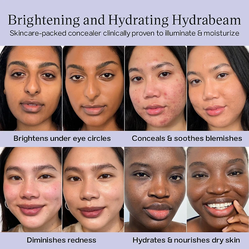 Illuminateur hydratant et anticernes pour le contour des yeux Hydrabeam avec extrait de concombre