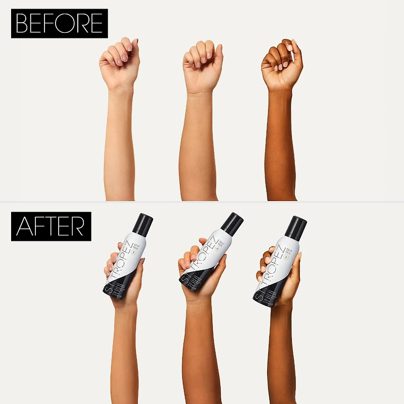 Mousse de crème fouettée autobronzante de prestige