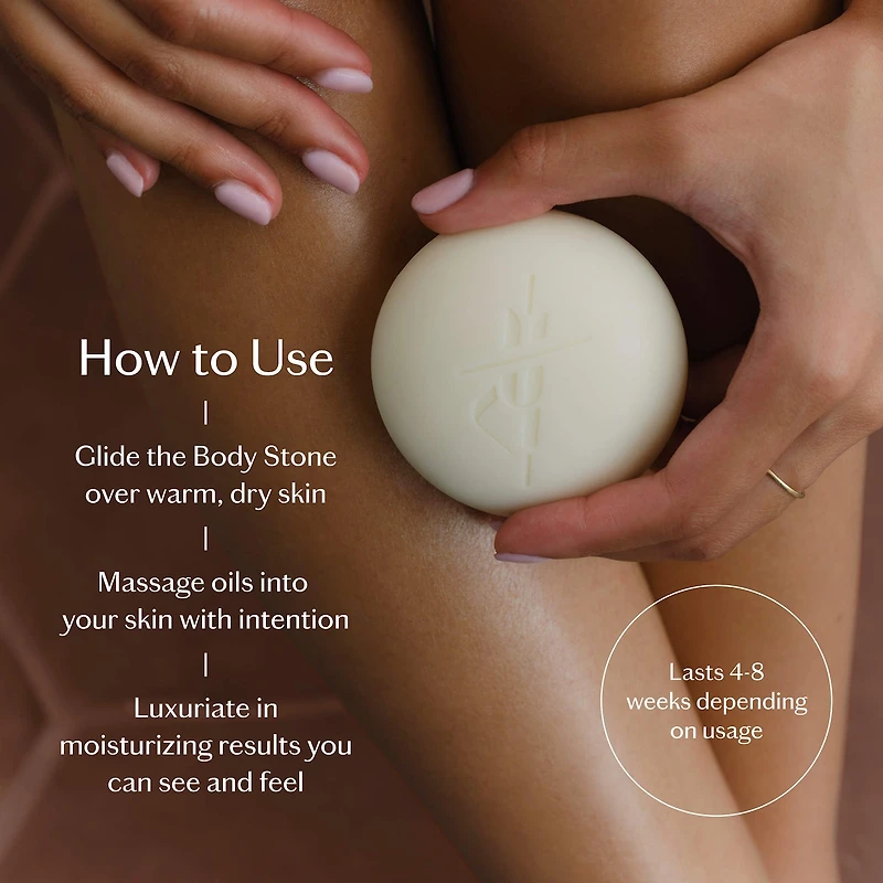 Body Stone - 72-Hr Deep Moisturizing Cocoa Butter Lotion Bar for Dry Skin