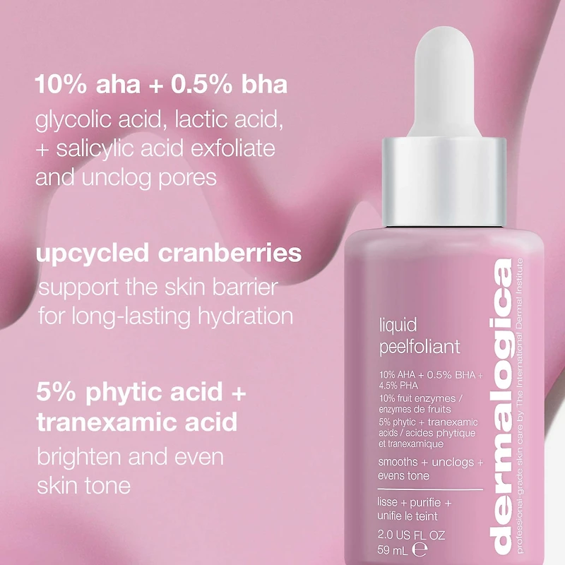 Exfoliant liquide Peelfoliant avec AHA, BHA et PHA