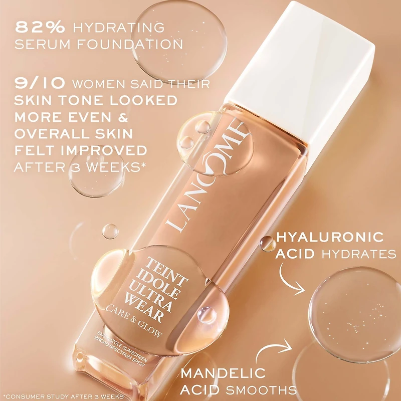 Teint Idole Ultra Wear Care & Glow Foundation with Hyaluronic Acid