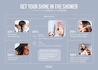 Soins brillance pour cheveux pour la douche